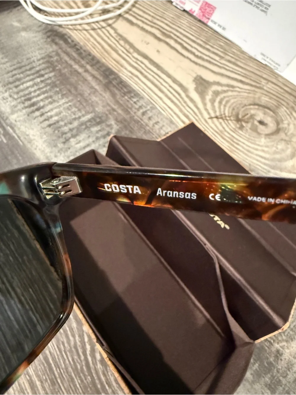 Costa Aransas Tortoise Frame with Green Lenses